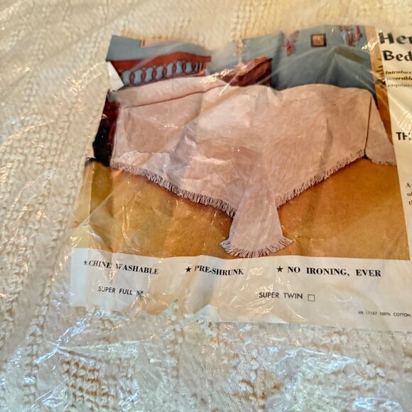 Heritage Bedspreads The Johnstown USA Made Vintage Chenille Hobnail Fringed - Picture 3 of 10